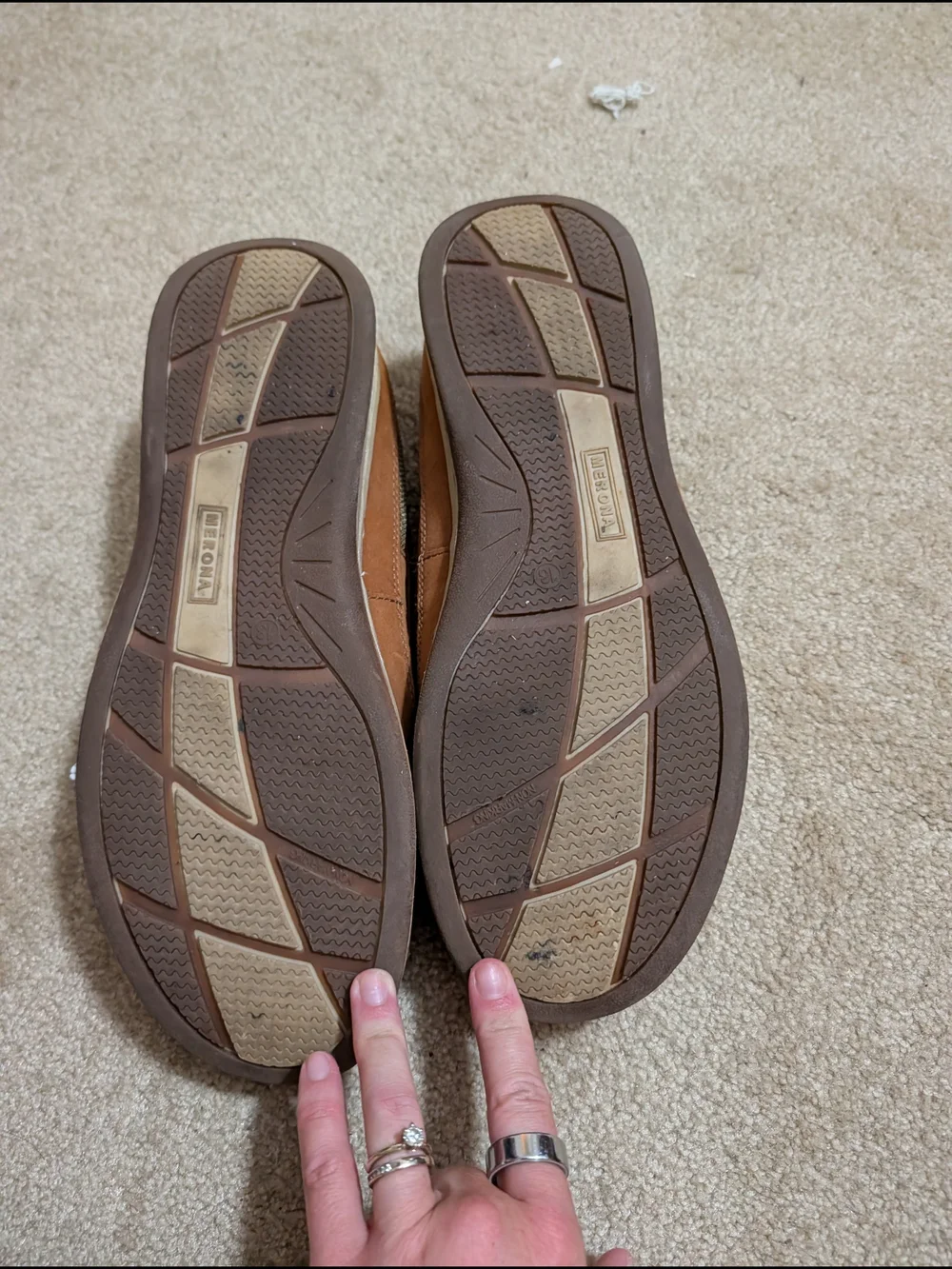 Merona Brown Leather-Style Slip-On Loafers